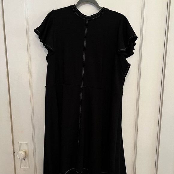 Anthropologie 2X Maeve black Deena Mini Dress - Picture 2 of 5